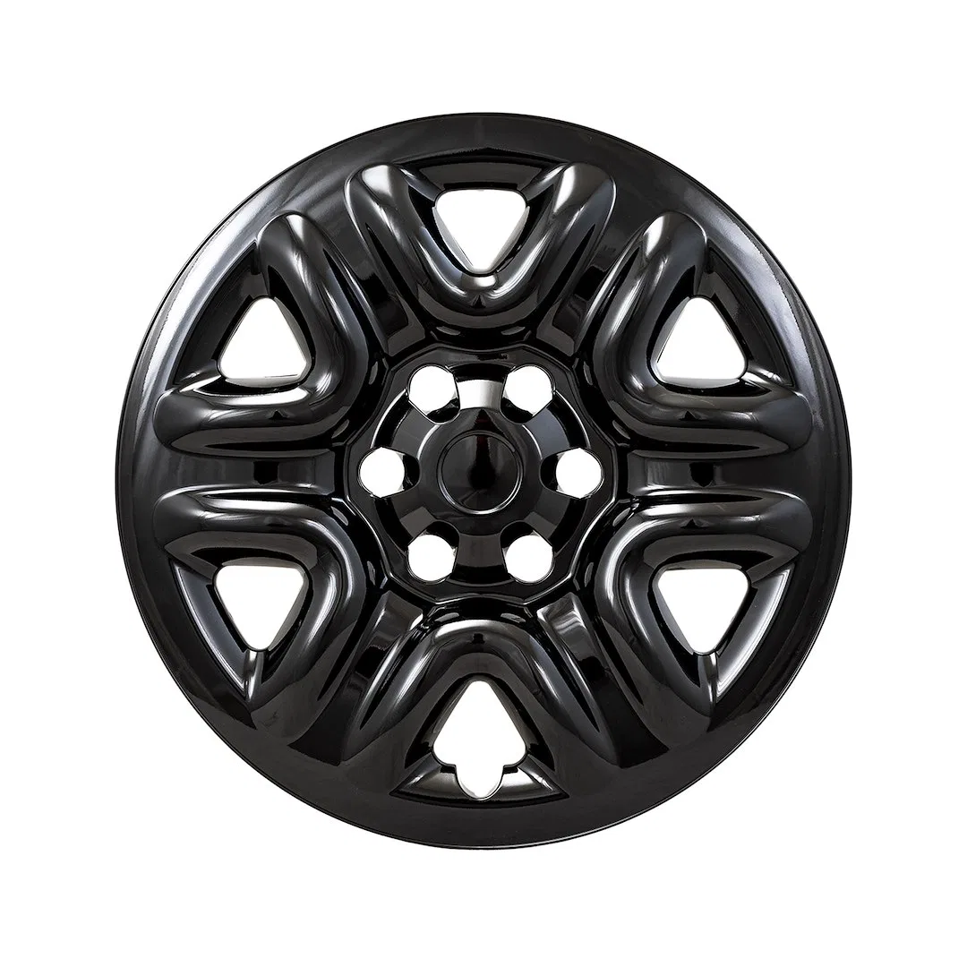 IWCIMP103BLK – COAST2COAST Wheel Skin, 18 Inch 6 Spokes Snap-On Painted Gloss Black ABS Plastic Set Of 4 Fits Over An...